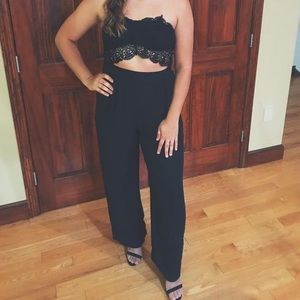 Iris black jumpsuit size medium